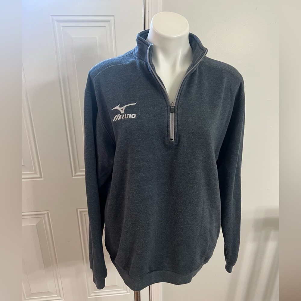 Mizuno Blue Zip Up Sweater with Soft Fleece Material